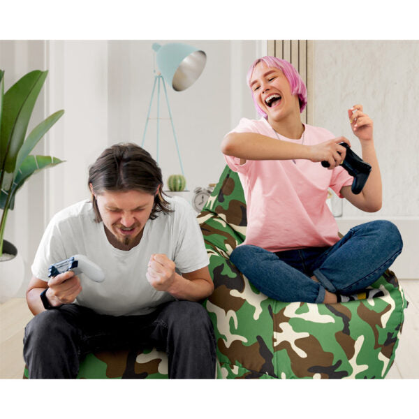 Lauko Sėdmaišis Cozy Green Camouflage