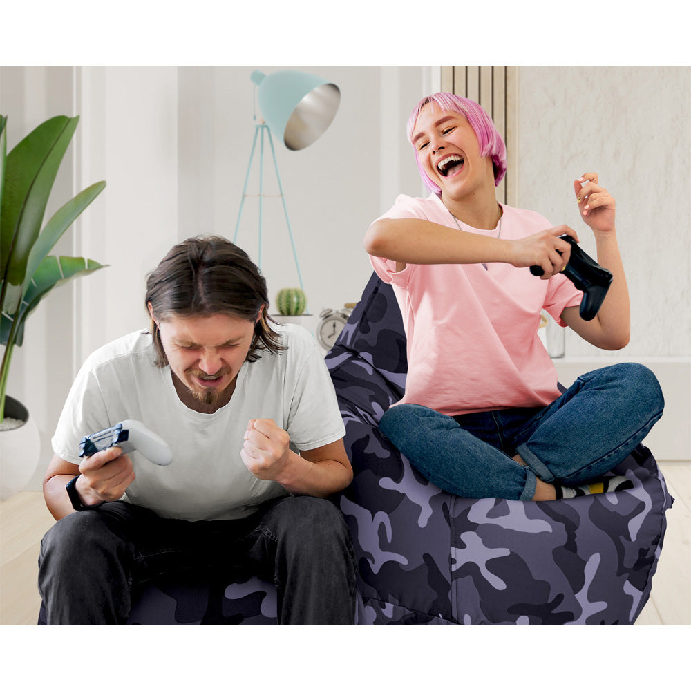 Lauko Sėdmaišis Cozy Black Camouflage