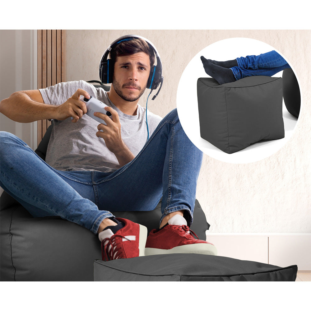 Lauko Sėdmaišių Komplektas Cozy ir Cube Graphite Grey