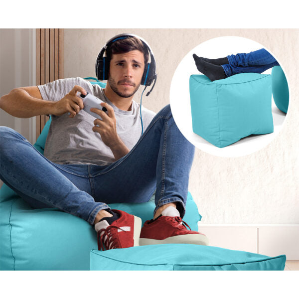 Lauko Sėdmaišių Komplektas Cozy ir Cube Aquamarine