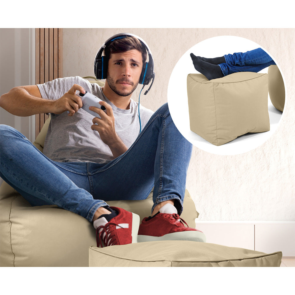 Lauko Sėdmaišių Komplektas Cozy ir Cube Beige