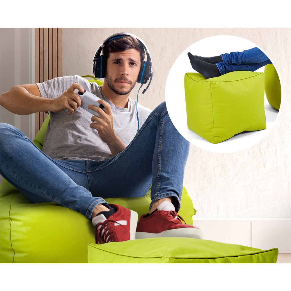 Lauko Sėdmaišių Komplektas Cozy ir Cube Light Green