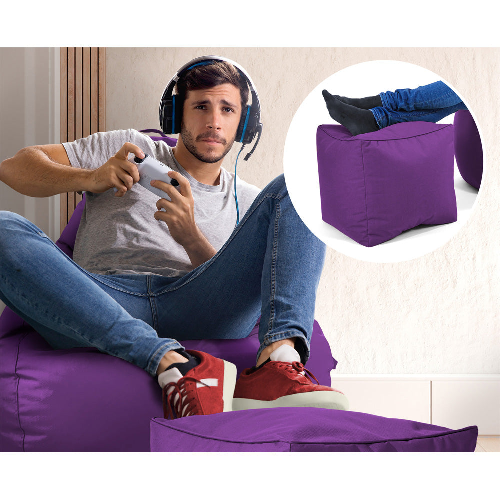 Lauko Sėdmaišių Komplektas Cozy ir Cube Purple