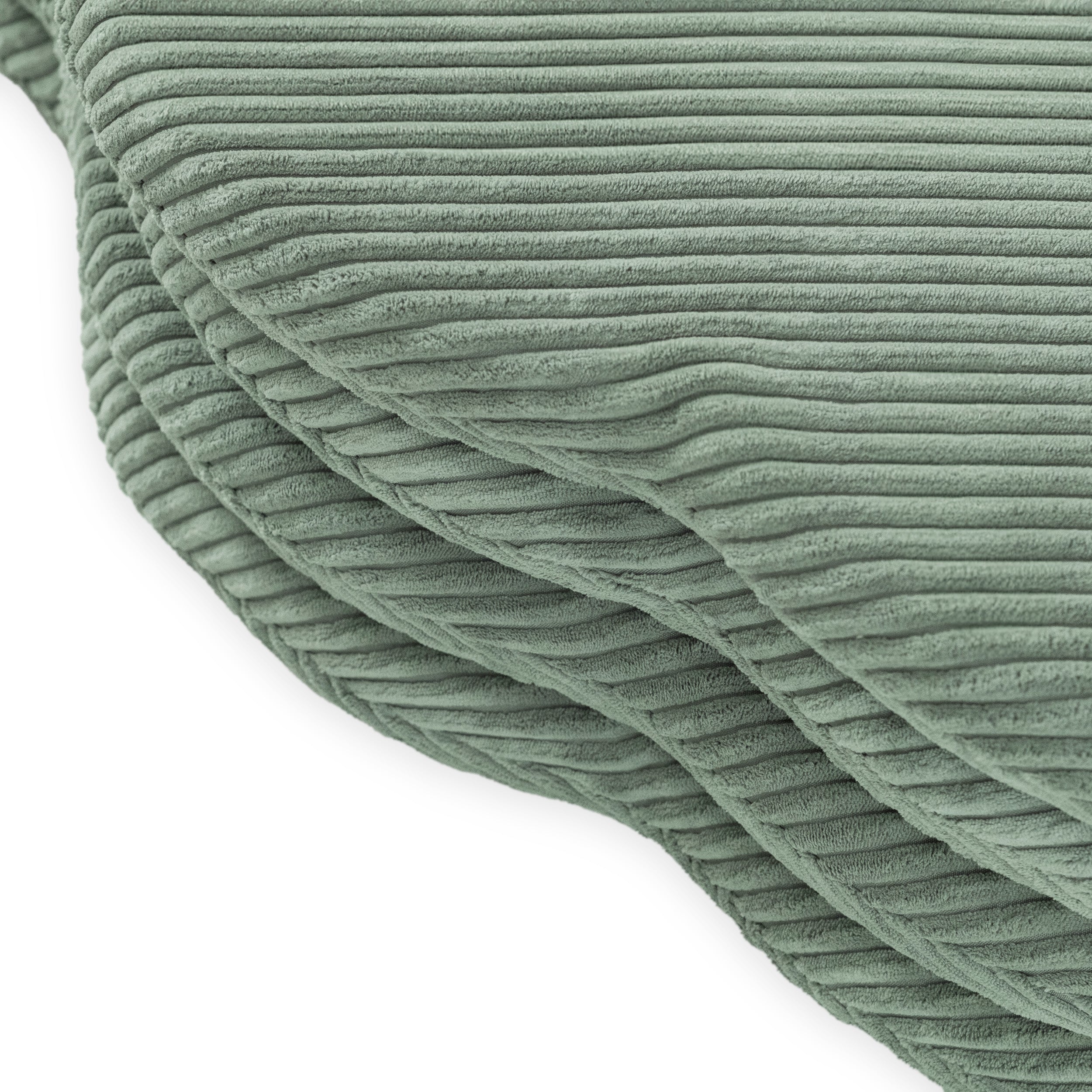 Gėlės formos kilimėlis Plush Nest 115×115×5 cm, žalia, premium velvetas