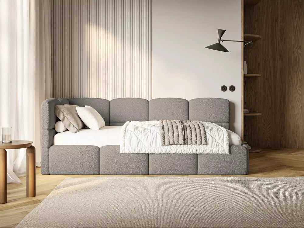 Jaunimo lova Cloudy, pilka, 90x200 cm