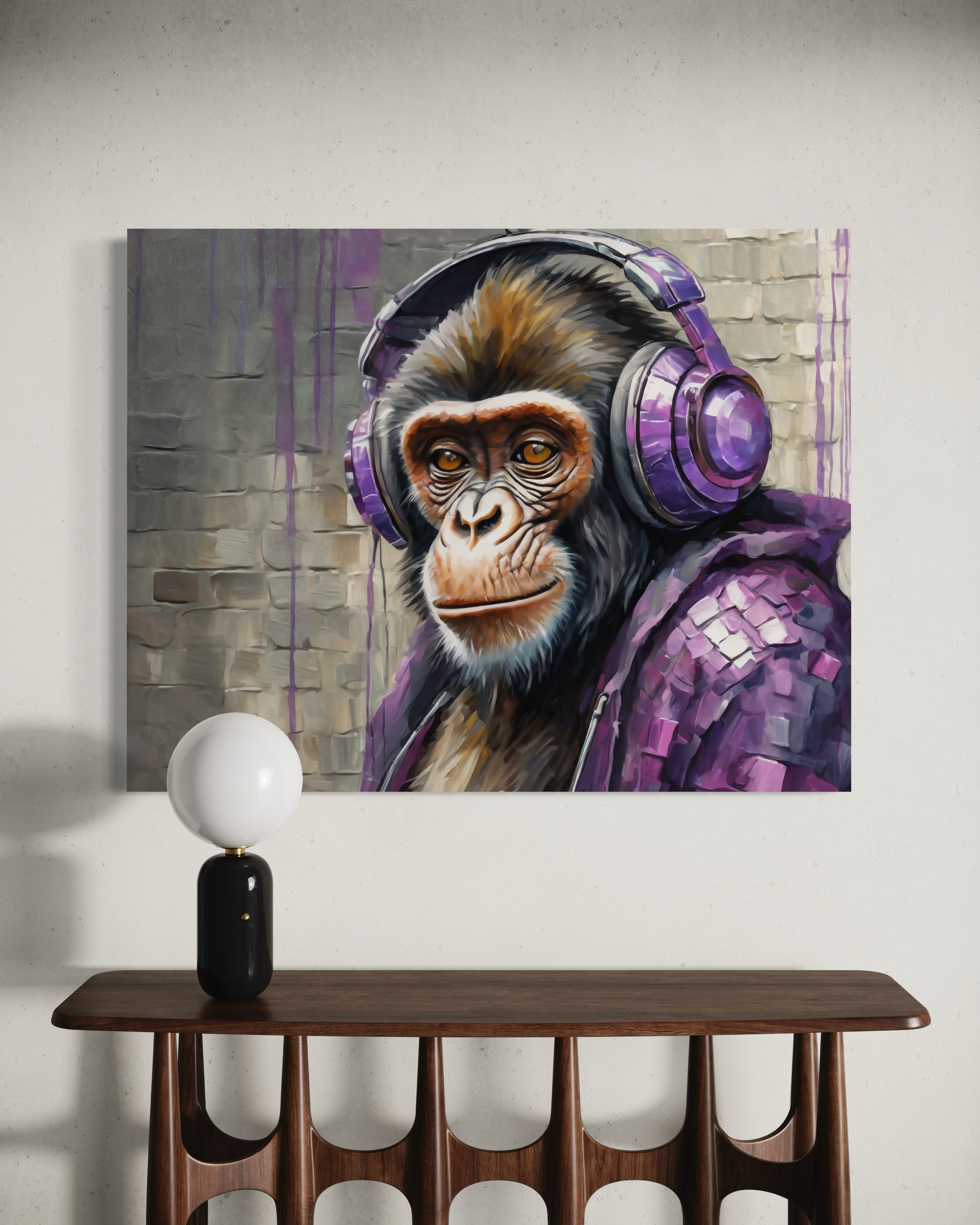 Paveikslas Ant Drobės, DJ Monkey Lilac