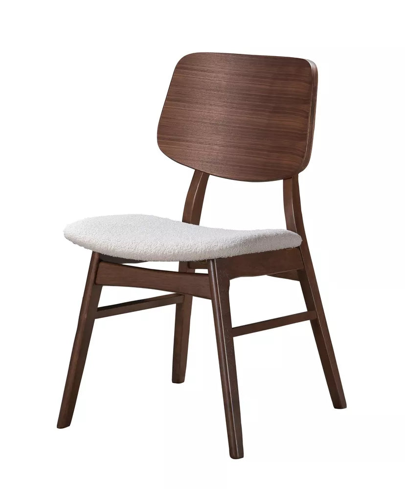 Medinė kėdė Diates riešutmedžio/kremas