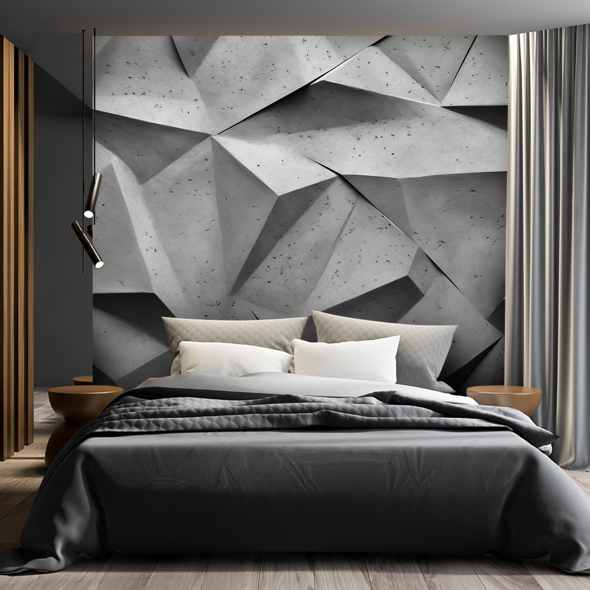 Fototapetai, Abstrakčios geometrinės figūros 3D