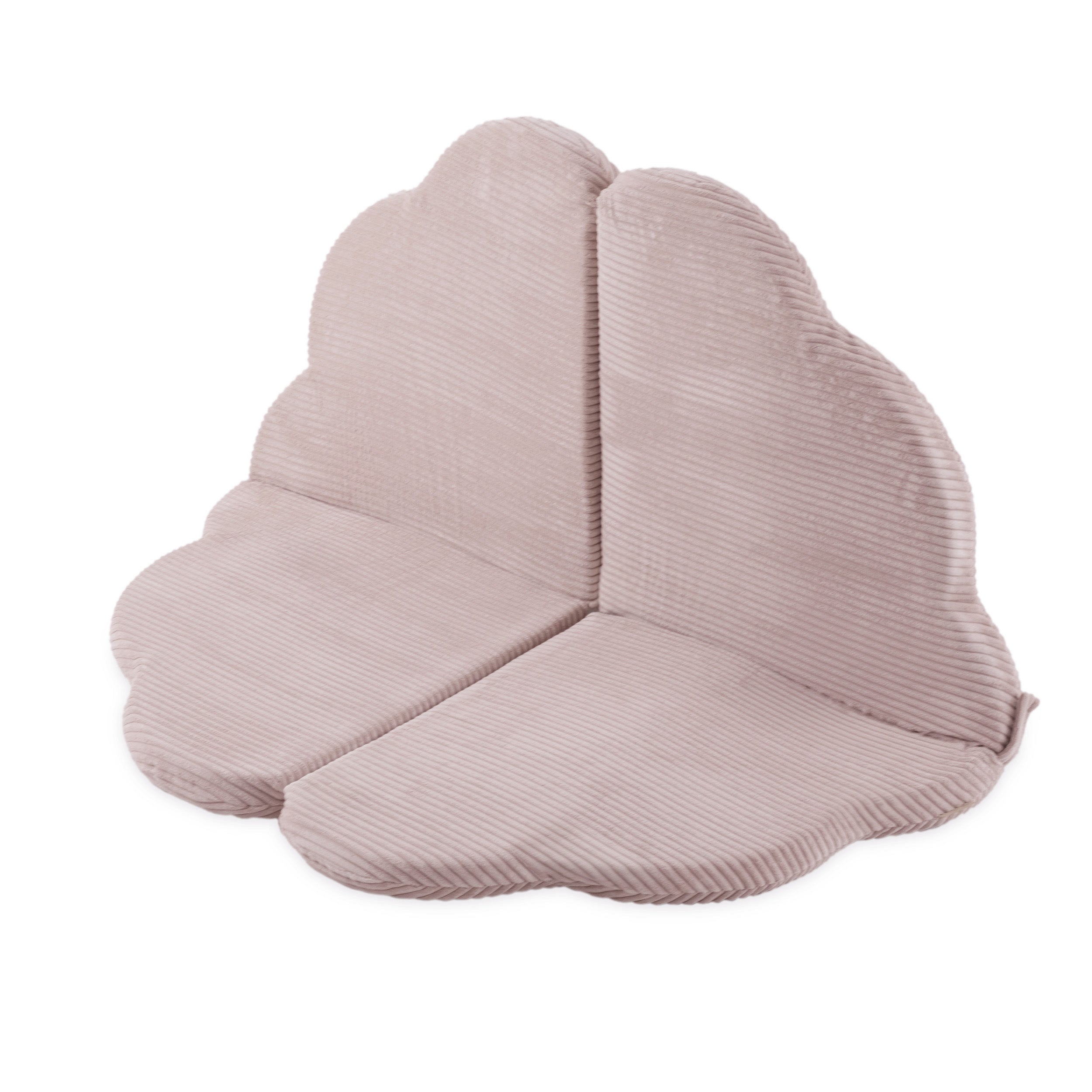 Gėlės formos kilimėlis Plush Nest 115×115×5 cm, šviesiai rožinė, premium velvetas