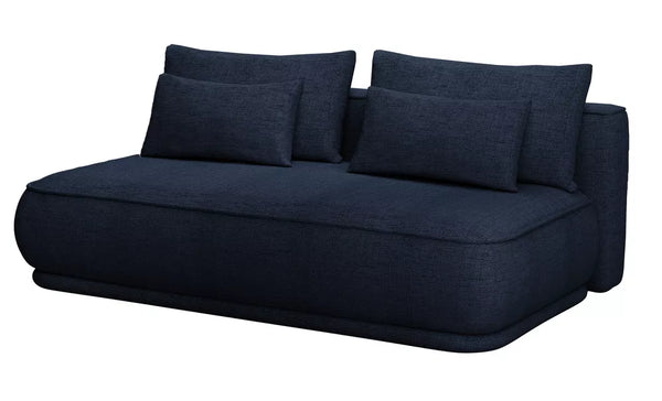 Trijų vietų sofa-lova Leanno, granatinė