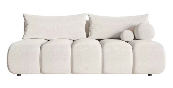 Trivietė sofa Dandelino Mini, kreminė