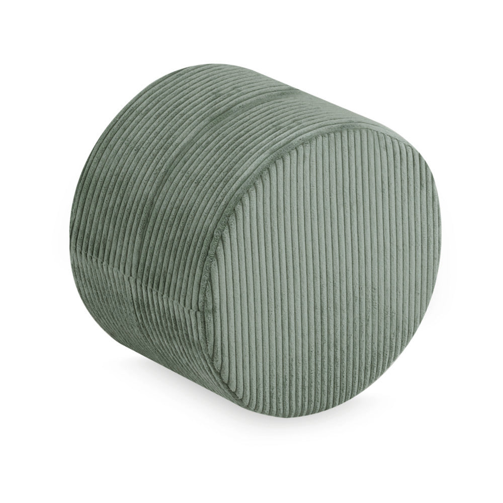 Apvalus pufas Plush Nest 40×30 cm, žalia, premium velvetas