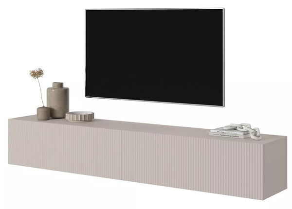 TV spintelė Veldio, pilkai smėlinė