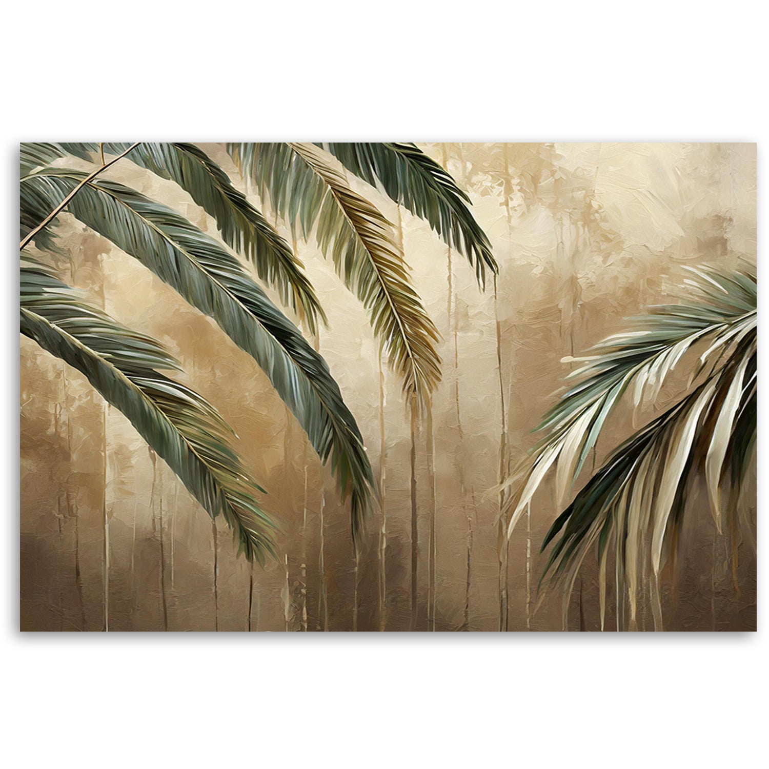 Paveikslas Ant Drobės, Atogrąžų palmės