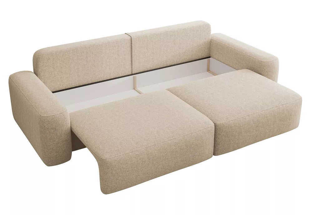 Trivietė sofa Carnos, smėlinė