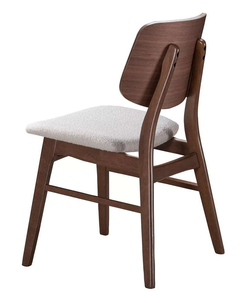 Medinė kėdė Diates riešutmedžio/kremas