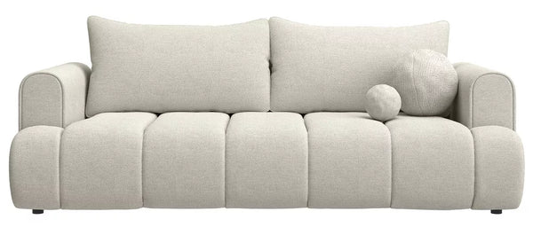 Trivietė sofa Dandelino, pilkai smėlinė