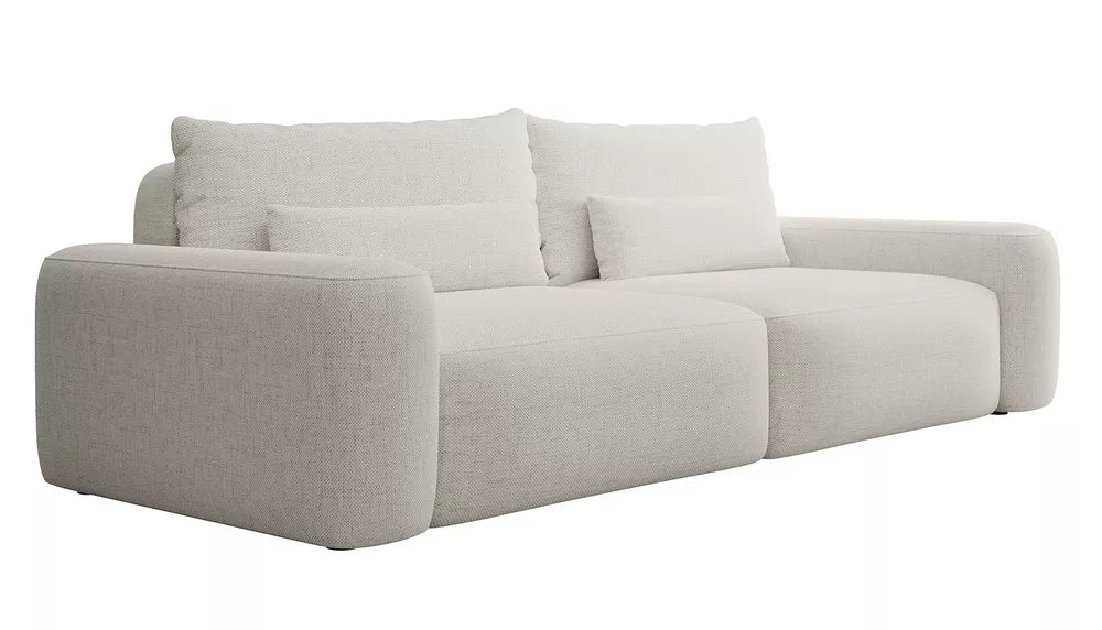 Trivietė sofa Carnos, kreminė