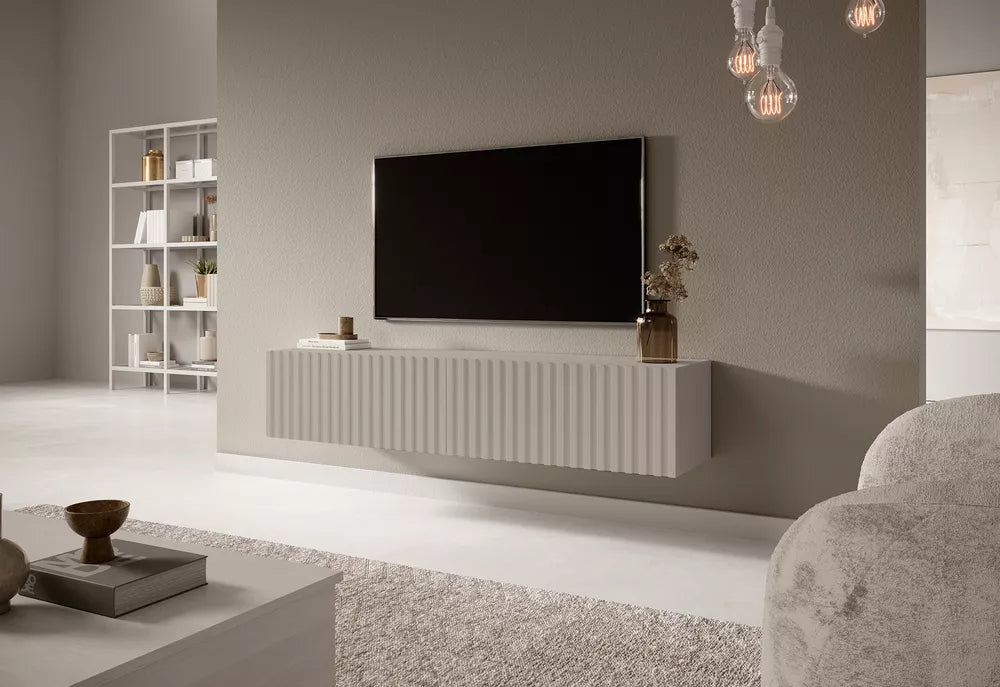 TV komoda Telire, pilkai smėlinė