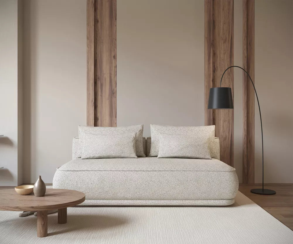 Trivietė sofa Leanno, šviesiai smėlinė