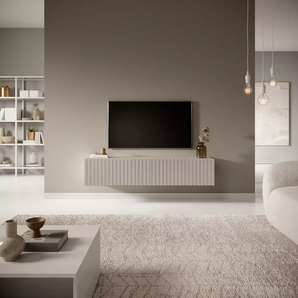 TV komoda Telire, pilkai smėlinė