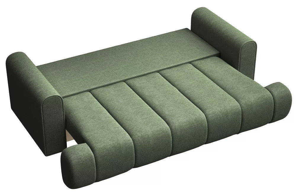 Trivietė sofa Dandelino, žalia