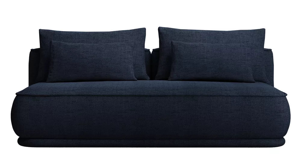 Trijų vietų sofa-lova Leanno, granatinė