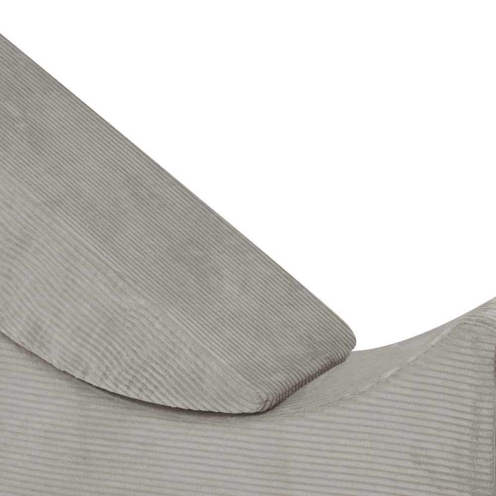Išskleidžiamas Šezlongas Plush Nest 145×35×45 cm, smėlio, velvetas
