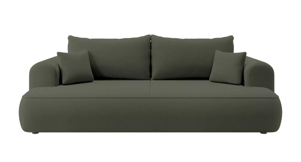 Trivietė sofa Ovo, alyvuogių spalvos