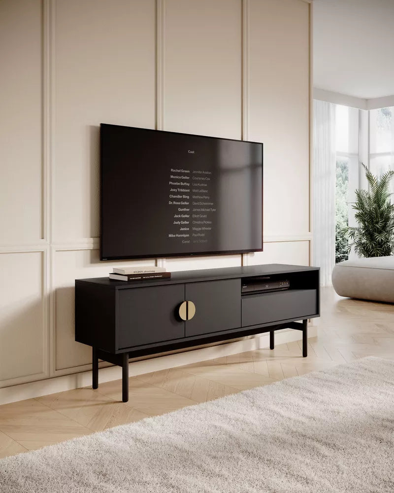 TV spintelė Stoon, juoda