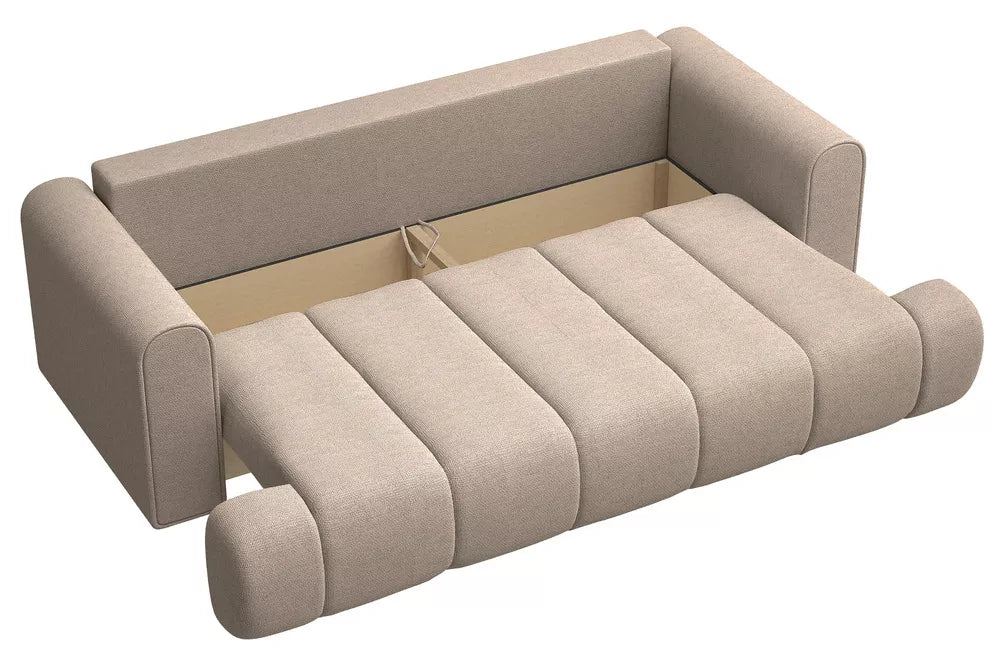 Trivietė sofa Dandelino, smėlinė