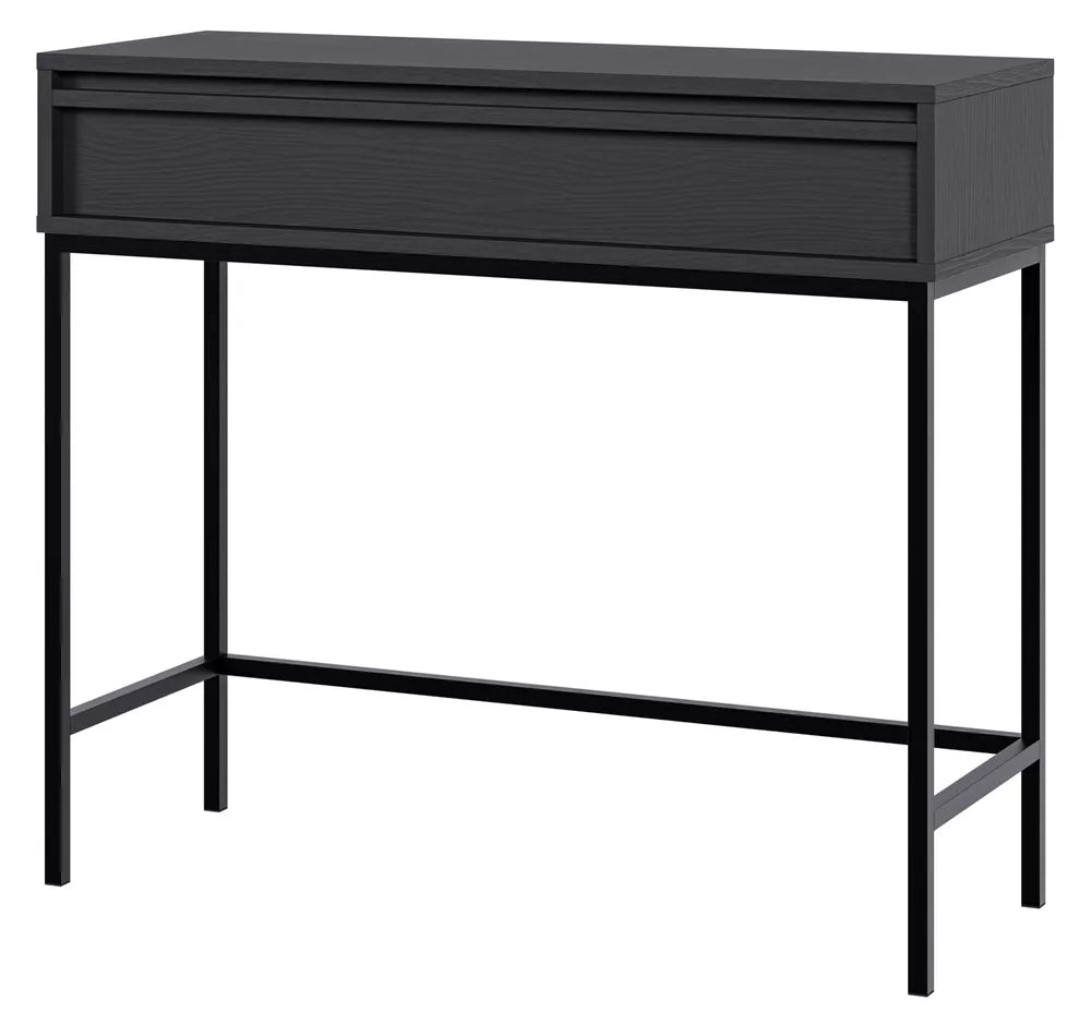 Konsolė Evo su stalčiumi ir rėmu 90 cm Juoda