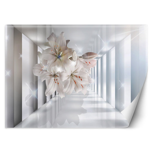 Fototapetai, 3D efekto tunelio gėlės