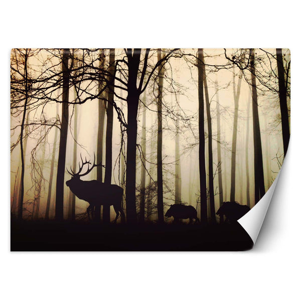 Fototapetai, Gyvūnai miške