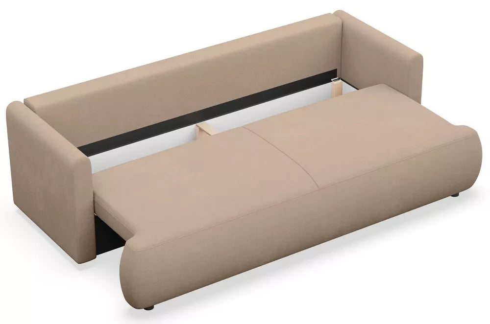 Trivietė sofa Ovo mini, smėlinė