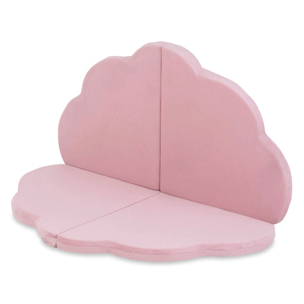 Gėlės formos kilimėlis Plush Nest 120×120×5 cm, rožinė, velvetas