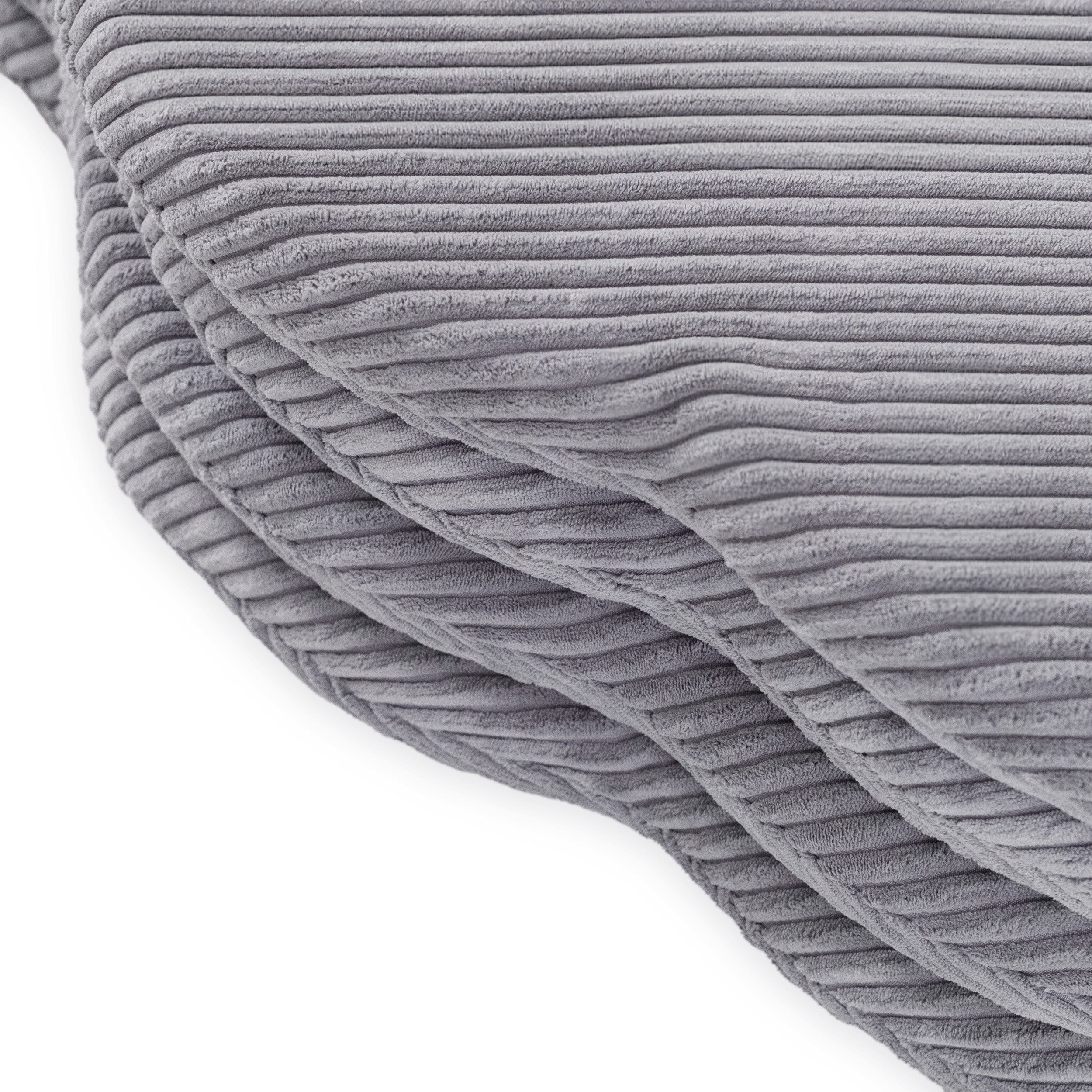 Gėlės formos kilimėlis Plush Nest 115×115×5 cm, pilka, premium velvetas