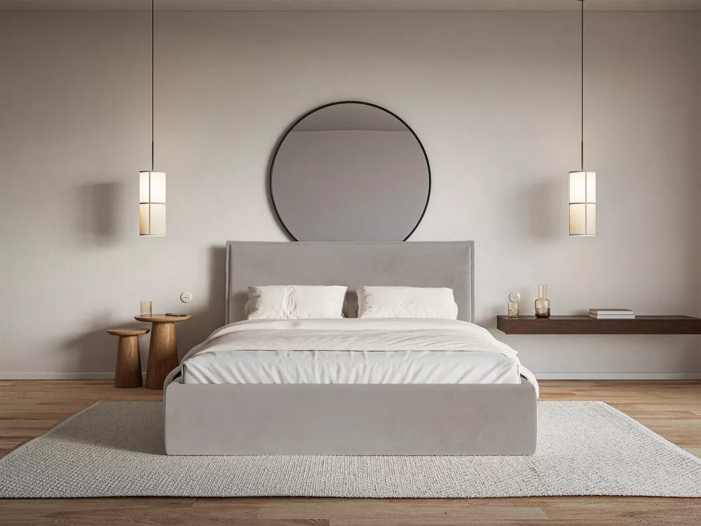 Lova Softie Slim, pilkai ruda, 160x200 cm
