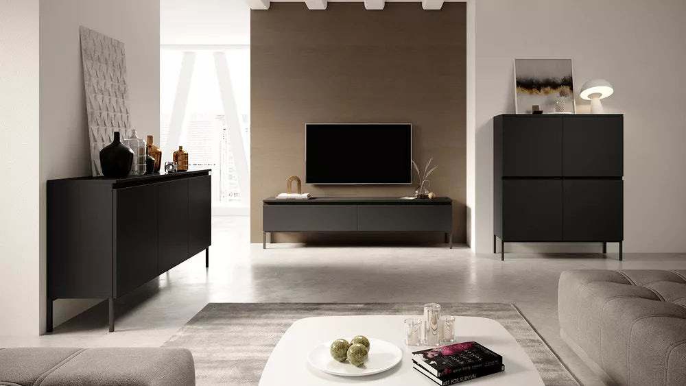 TV spintelė Bemmi, juoda