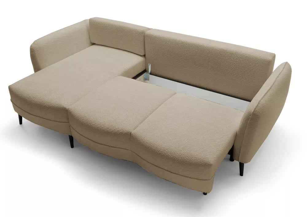 Kairinis kampas su miegojimo funkcija Eliano, smėlinis