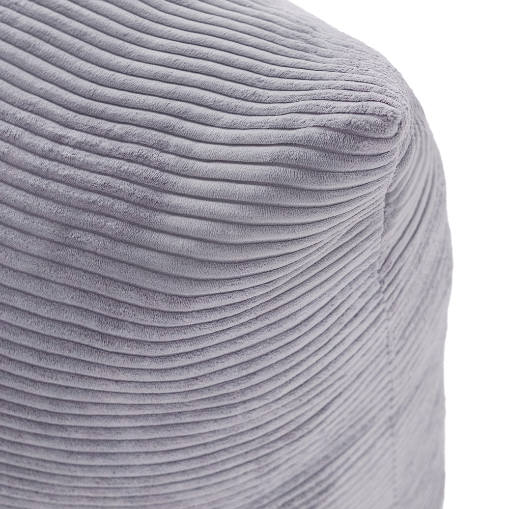 Sėdmaišis Plush Nest 120×80 cm, pilka, premium velvetas
