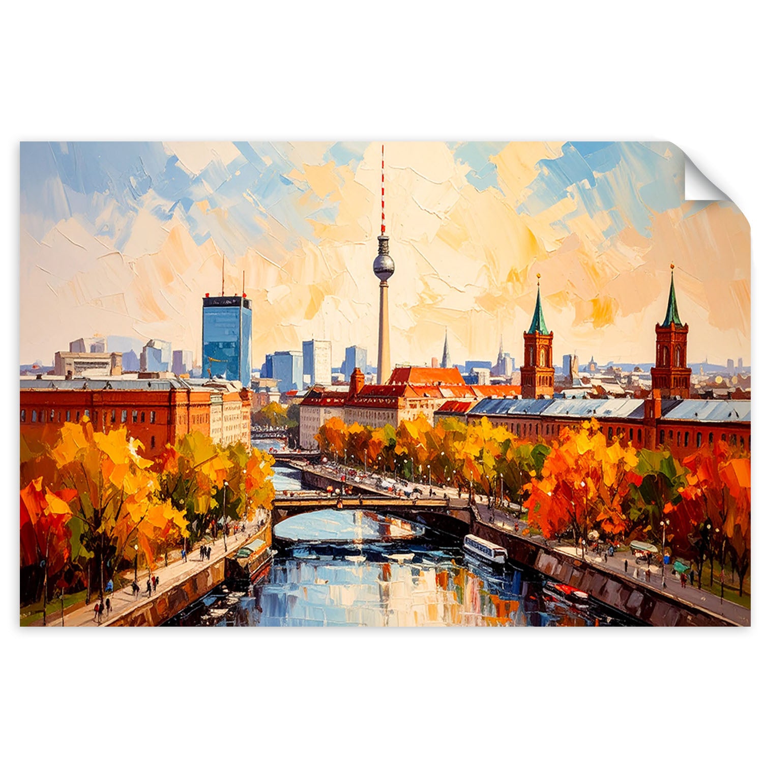 Lipni plakatas, Berlyno miesto panorama