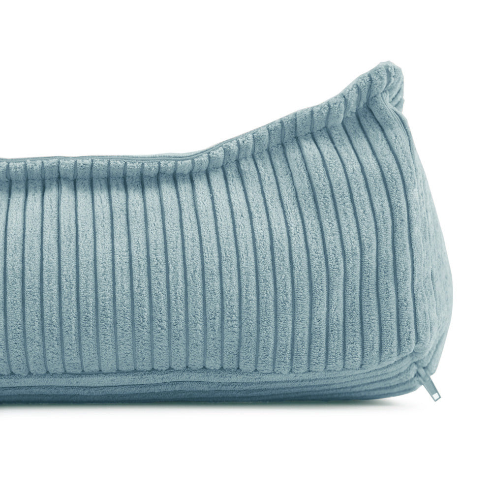 Pufas Plush Nest 60×60 cm, mėlyna, premium velvetas