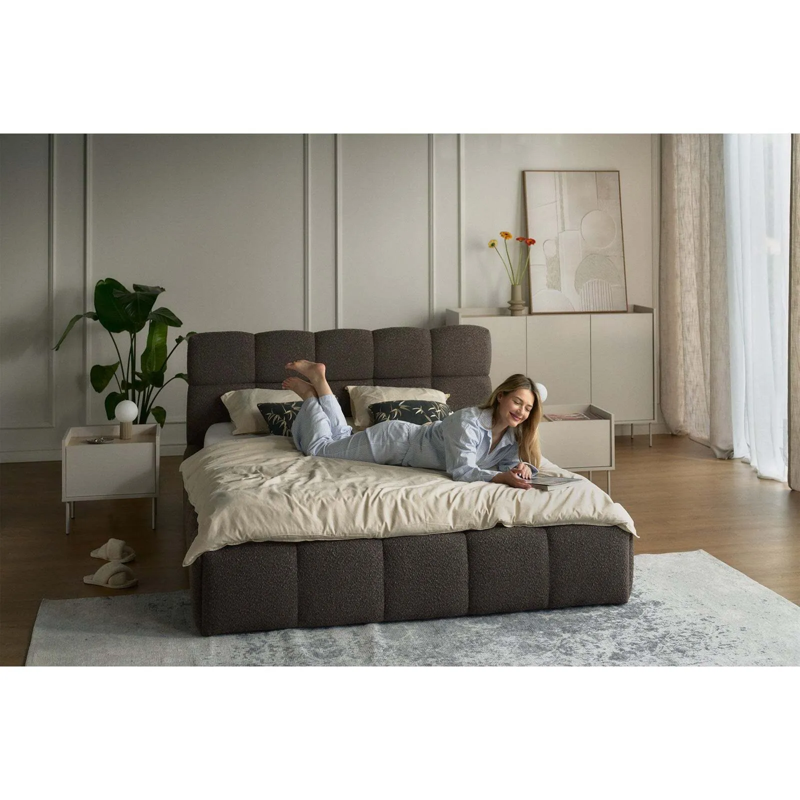 Lova Cloudy, ruda, 160x200 cm - Image 5
