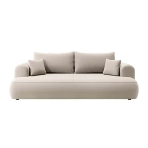 Trivietė sofa Ovo, šviesiai smėlinė