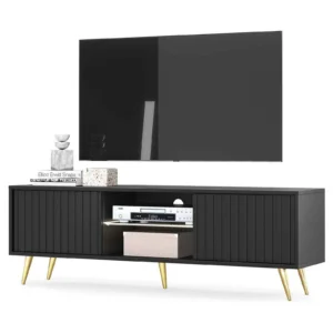 TV spintelė Bello, juoda