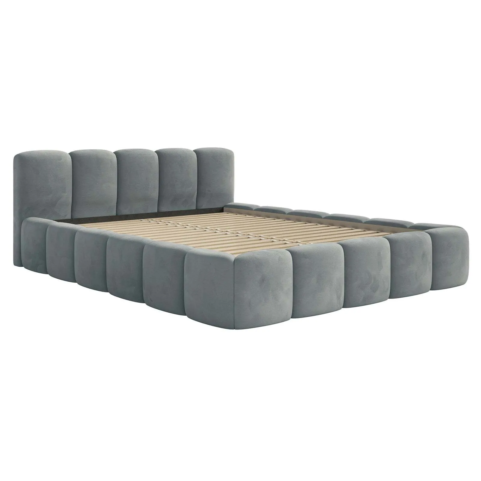 Lova Cloudy Low, pilka, 200x200 cm - Image 5