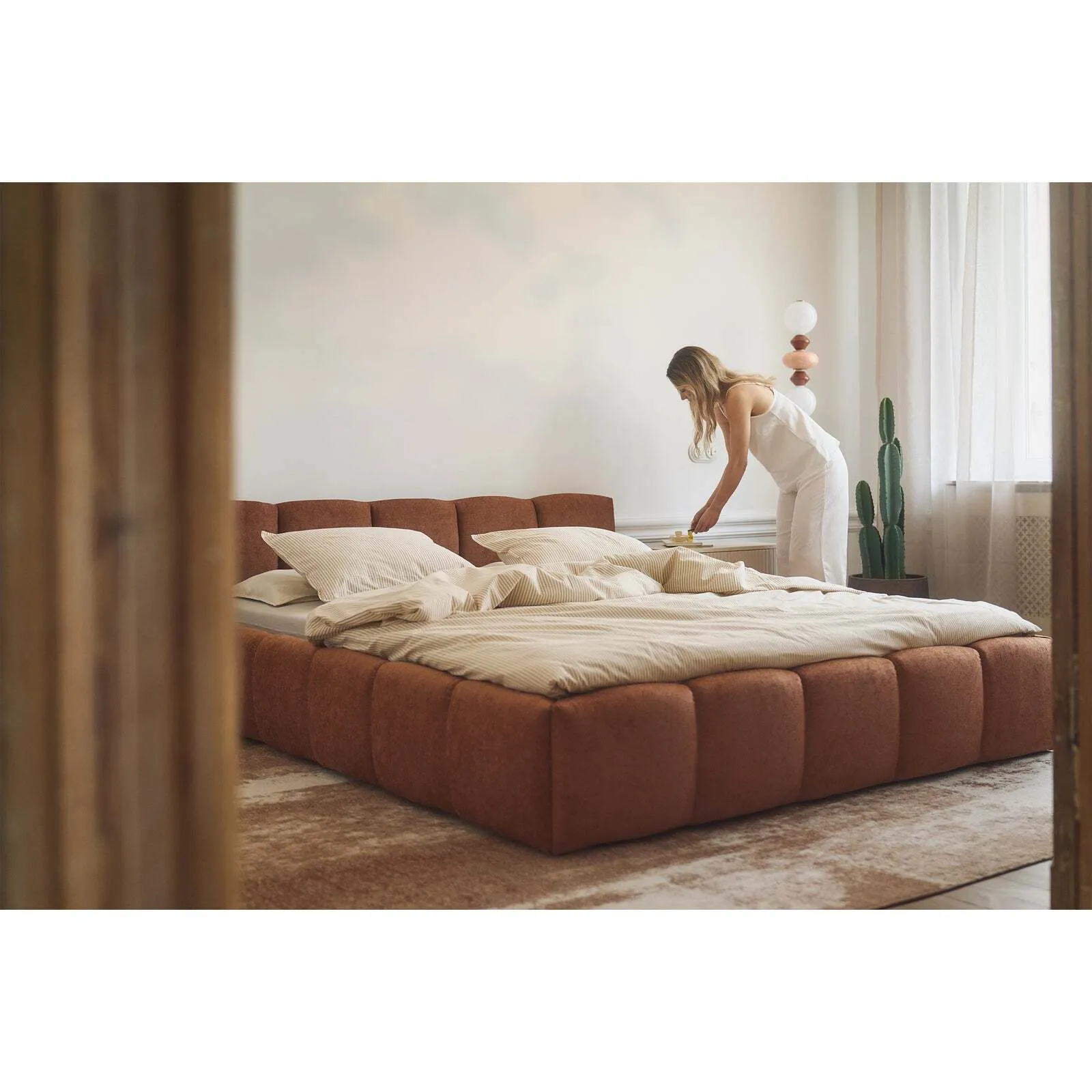 Lova Cloudy Low, vario spalvos, 140x200 cm - Image 6