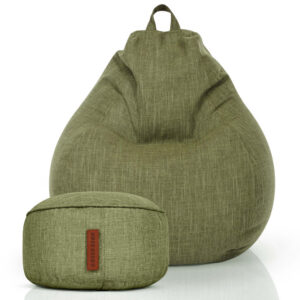 Sėdmaišių Komplektas Home Linen L ir Pufas Linen