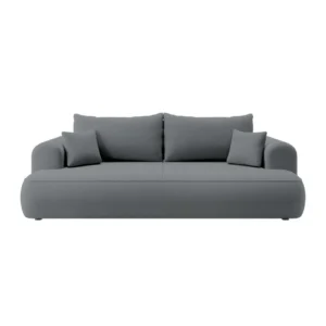 Trivietė sofa Ovo, tamsiai pilka